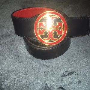 Tory Burch logo belt